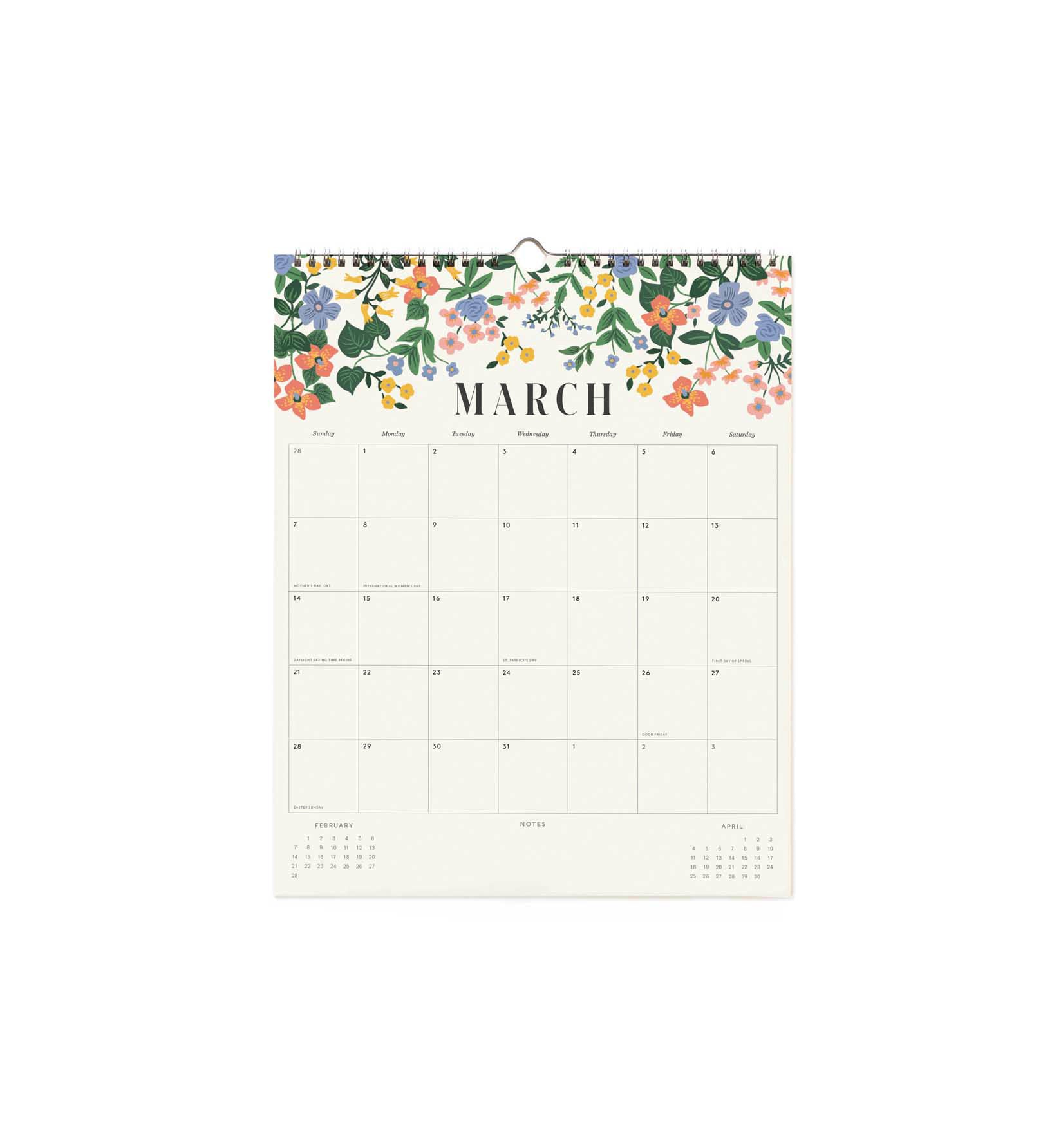 Calendario de pared 2027 - Floral - Rifle Paper