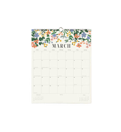 Calendario de pared 2027 - Floral - Rifle Paper