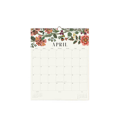 Calendario de pared 2027 - Floral - Rifle Paper