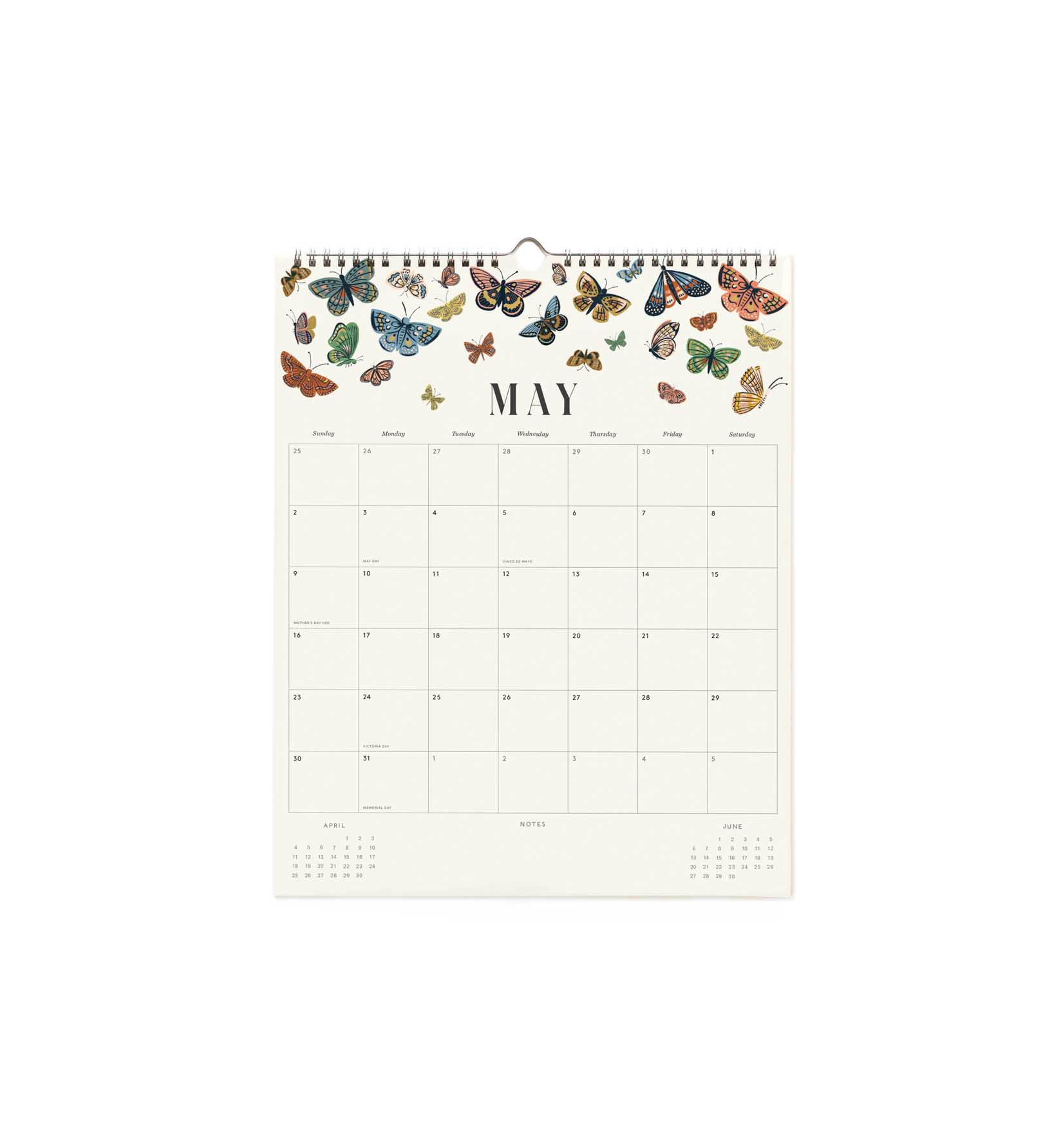 Calendario de pared 2027 - Floral - Rifle Paper
