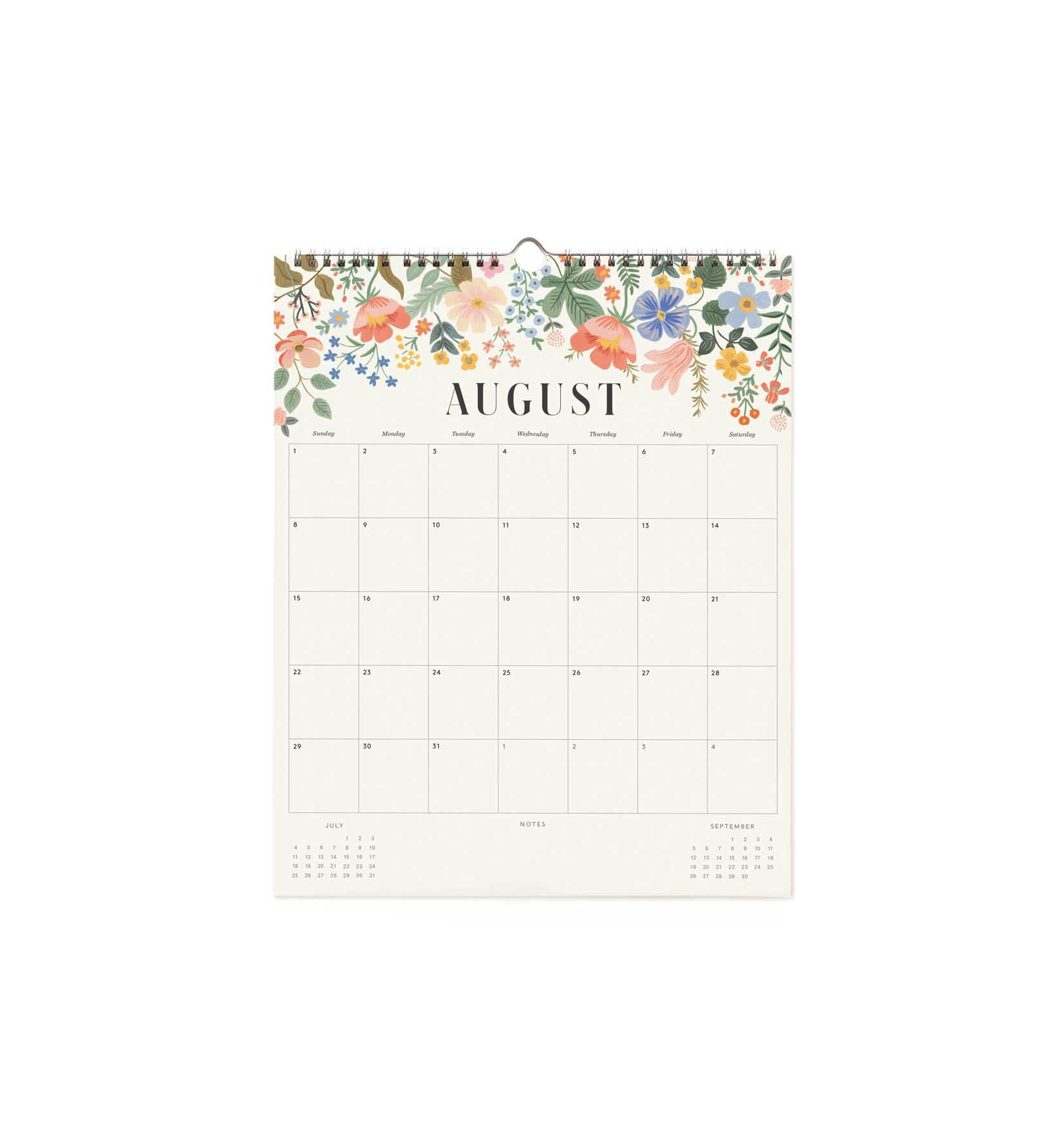 Calendario de pared 2027 - Floral - Rifle Paper
