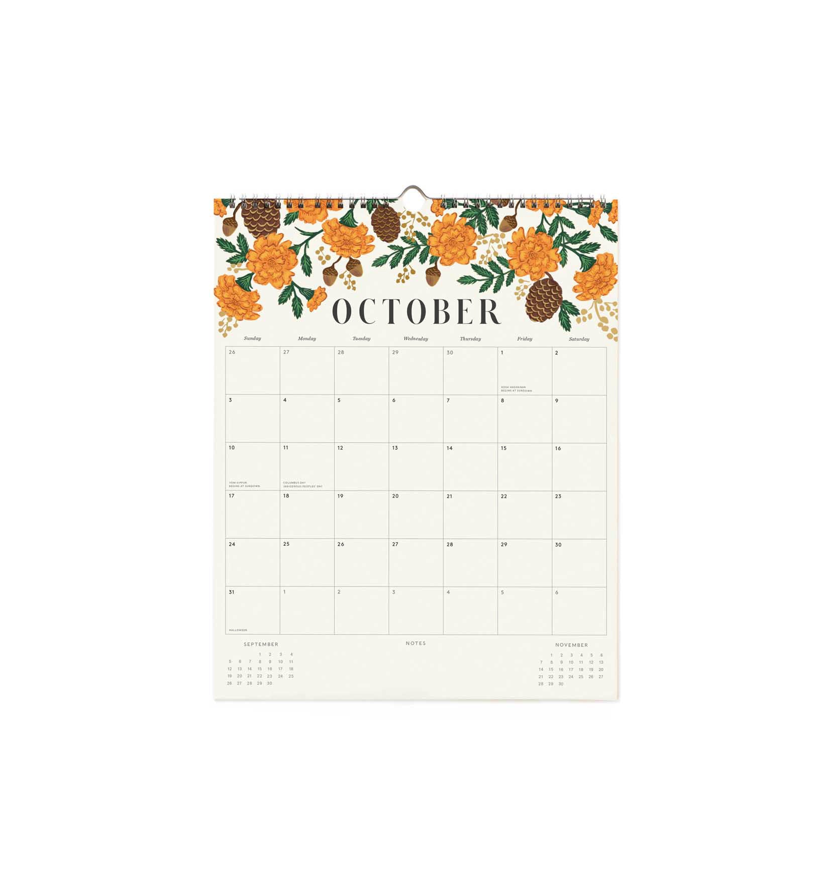 Calendario de pared 2027 - Floral - Rifle Paper