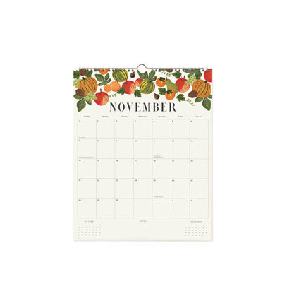 Calendario de pared 2027 - Floral - Rifle Paper