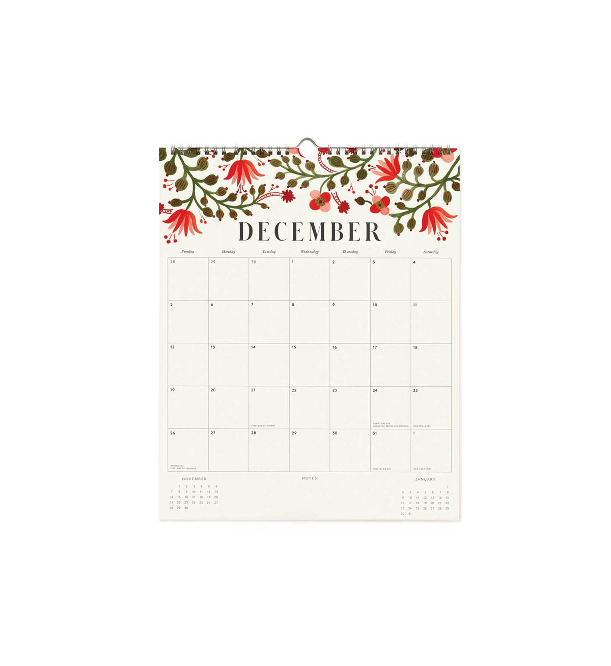 Calendario de pared 2027 - Floral - Rifle Paper