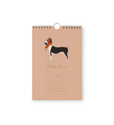 Calendario de pared 2027 - Dog Of The Month - Rifle Paper