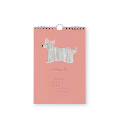 Calendario de pared 2027 - Dog Of The Month - Rifle Paper