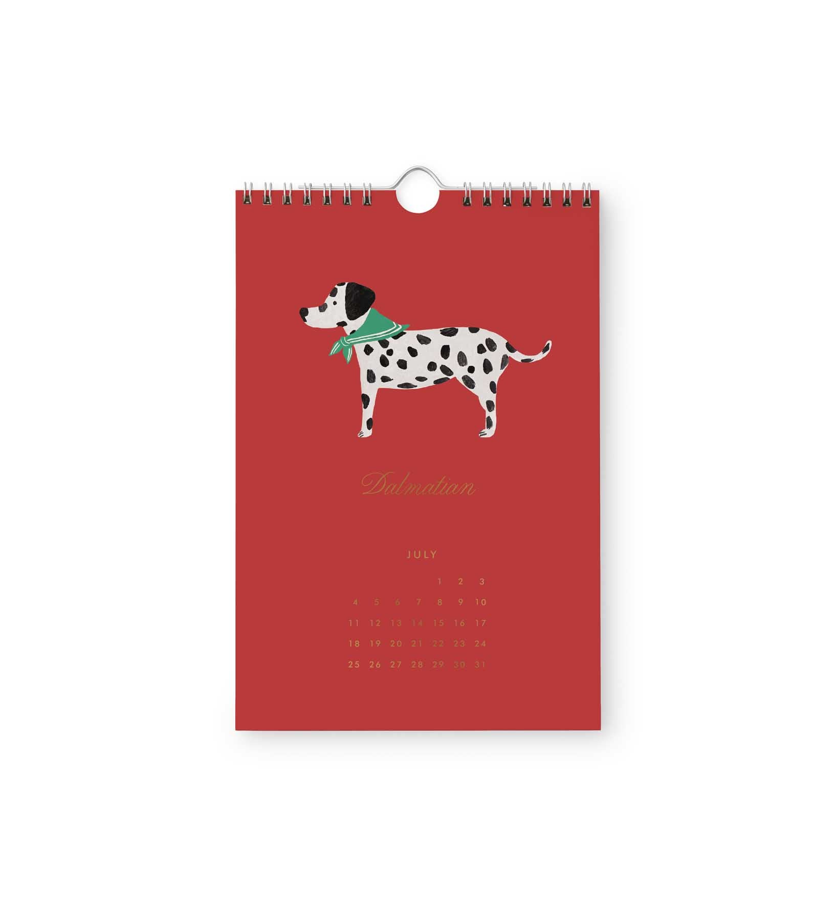 Calendario de pared 2027 - Dog Of The Month - Rifle Paper