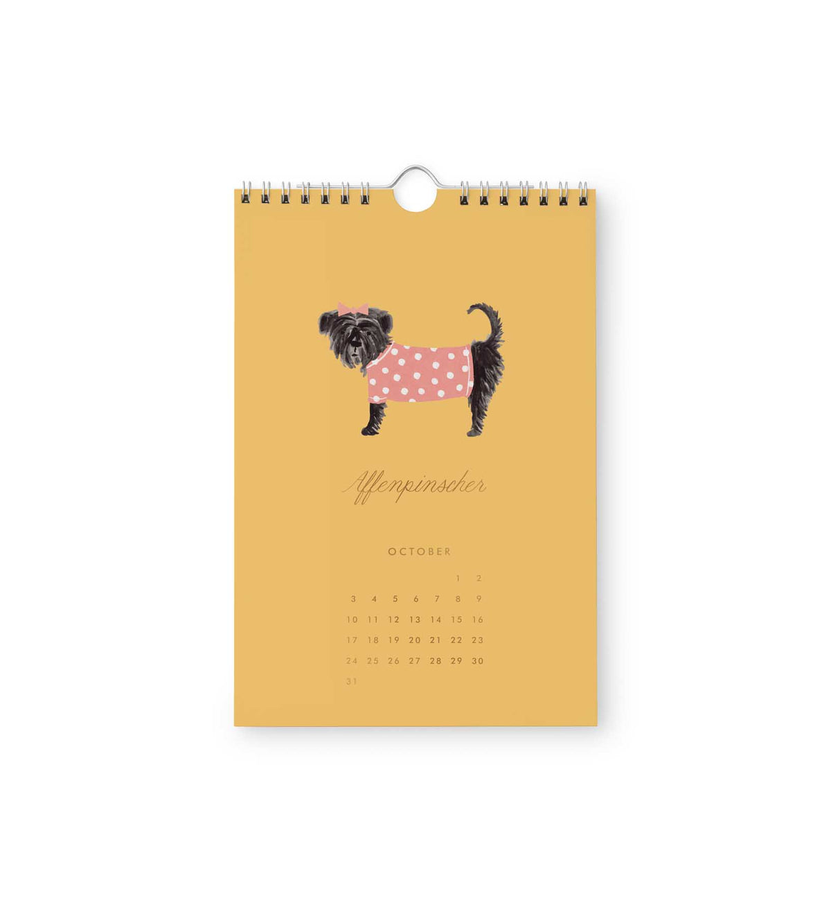 Calendario de pared 2027 - Dog Of The Month - Rifle Paper