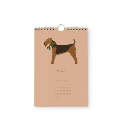 Calendario de pared 2027 - Dog Of The Month - Rifle Paper