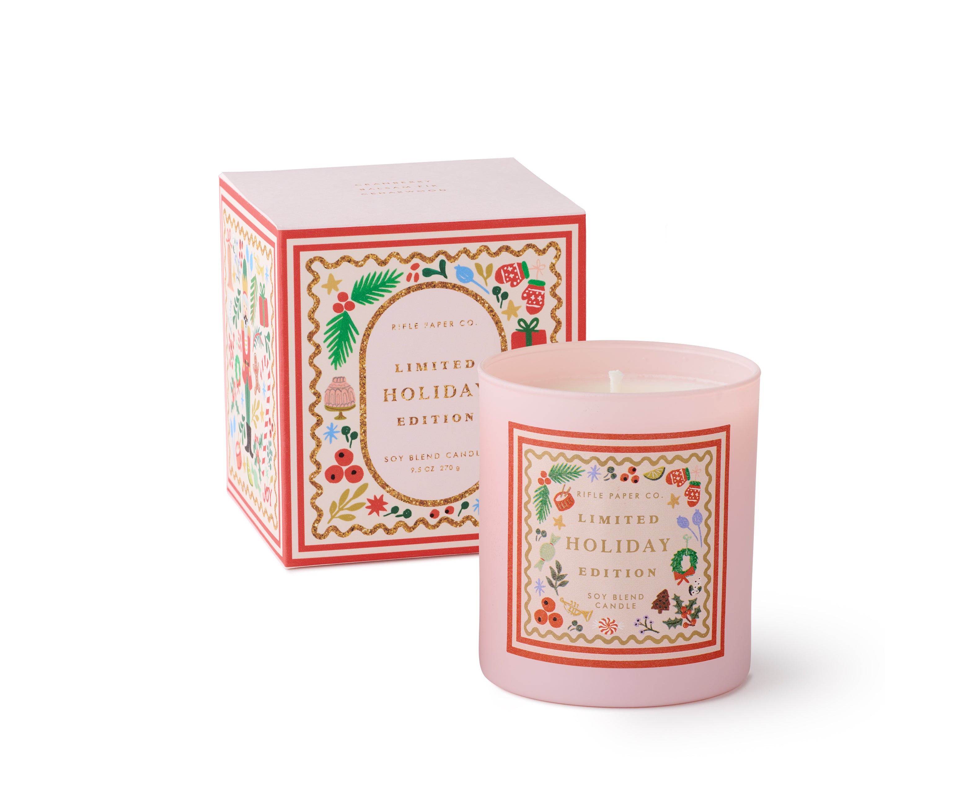 Vela perfumada Holly Jolly Nutcracker - Rifle Paper Co.