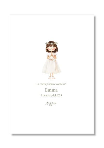 Basic customizable communion print. A5 size.