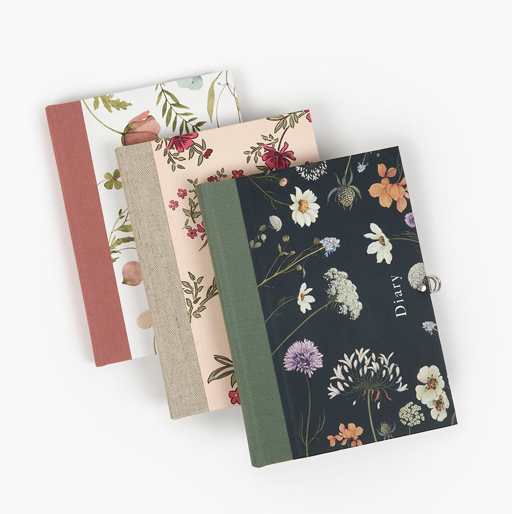 Llibre diari cadenat Spring Flowers