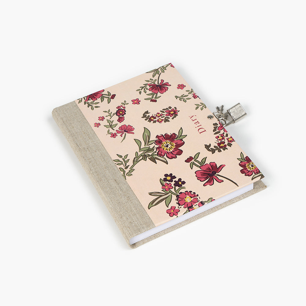 Libro diario candado Floral Roses