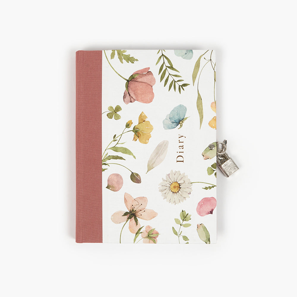 Llibre diari cadenat Spring Flowers