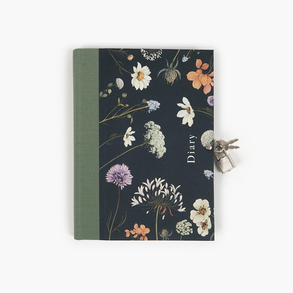 Libro diario candado Wild Flowers