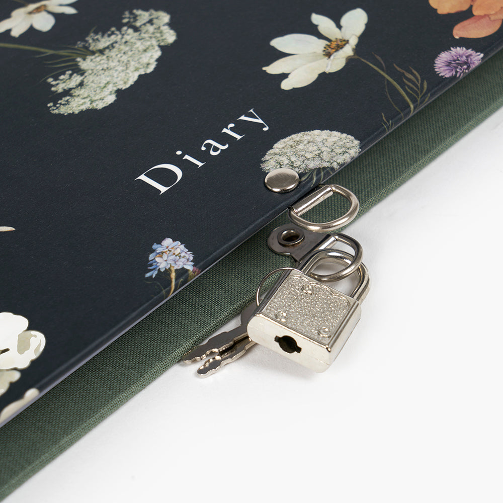 Libro diario candado Wild Flowers