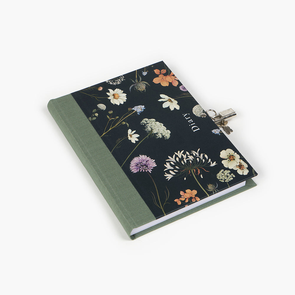 Libro diario candado Wild Flowers