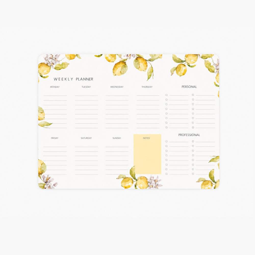 Planificador semanal Lemon Blossom