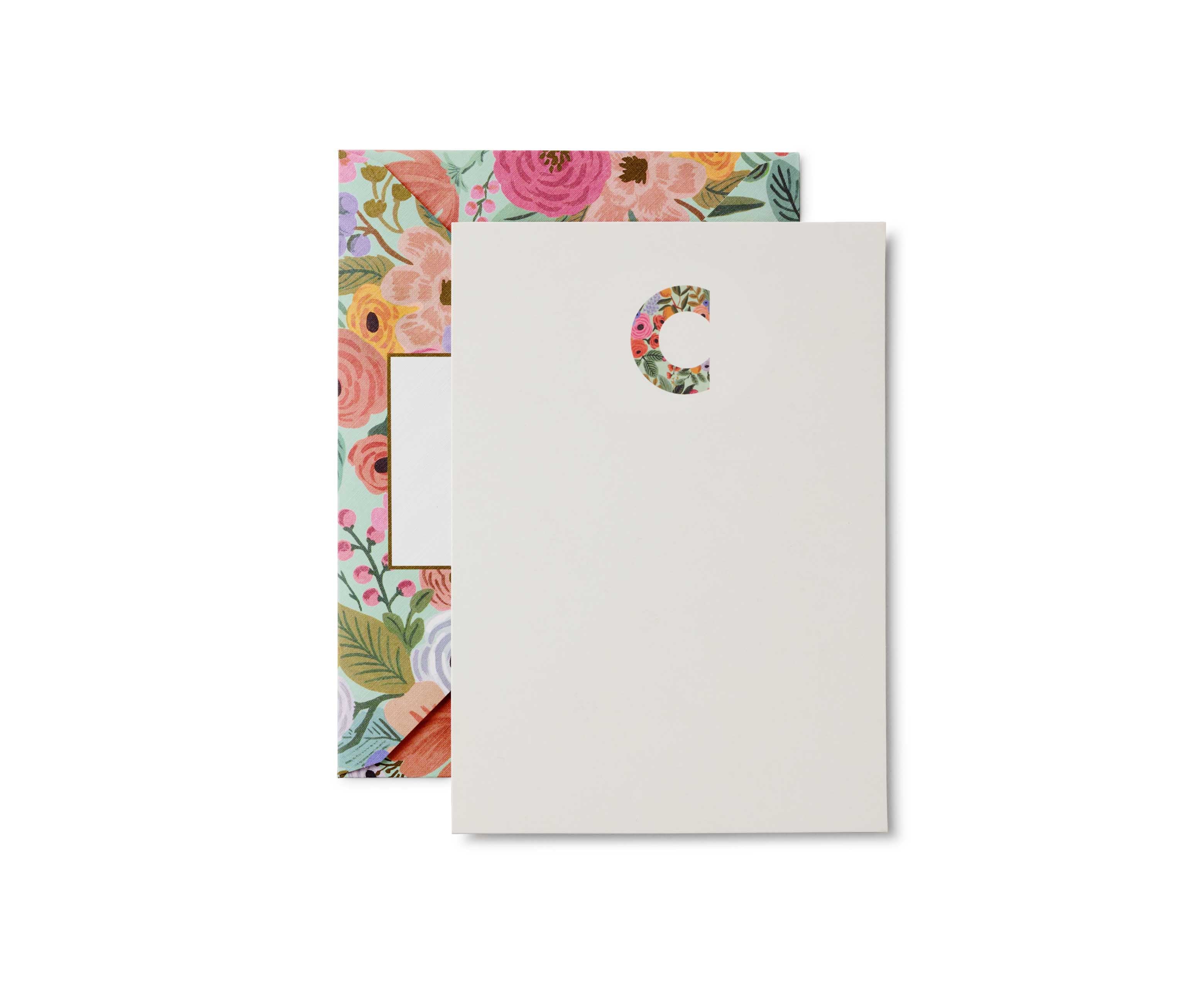 Juego de notas con sobres con Monograma de A a Z Garden Party - Rifle Paper Co.