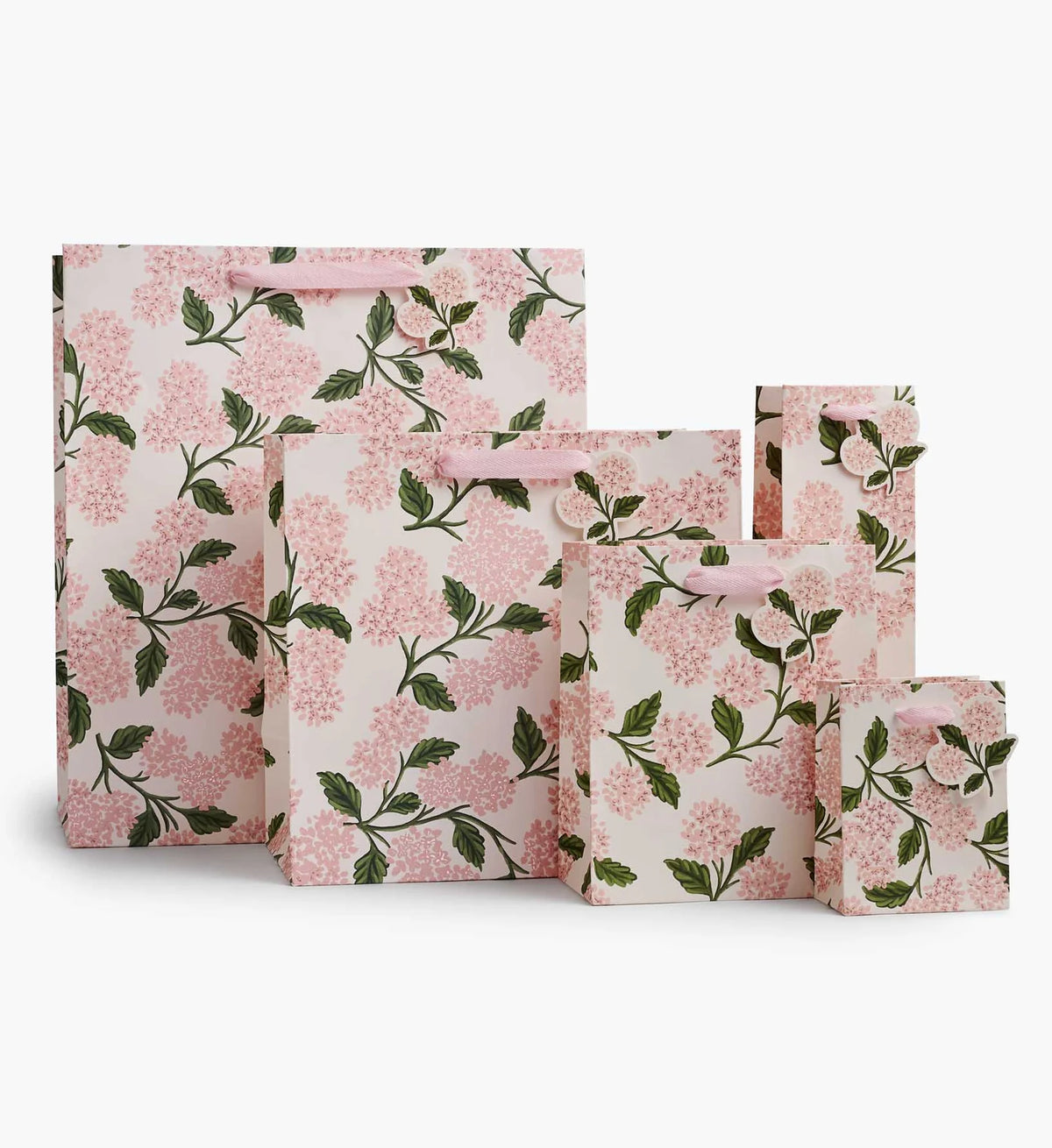 Bolsa de regalo de papel Pink Hydrangea