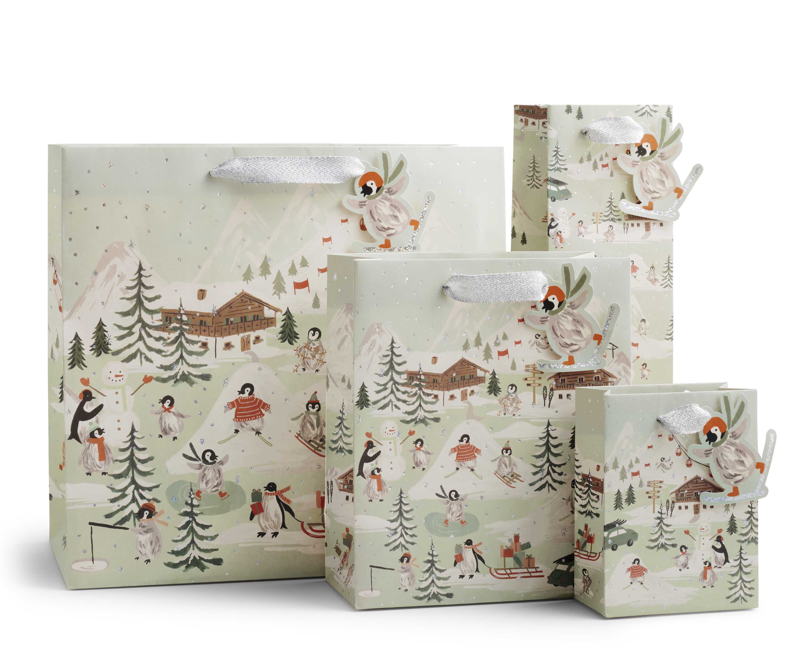 Bolsa de papel regalo Penguin Village - Rifle Paper Co
