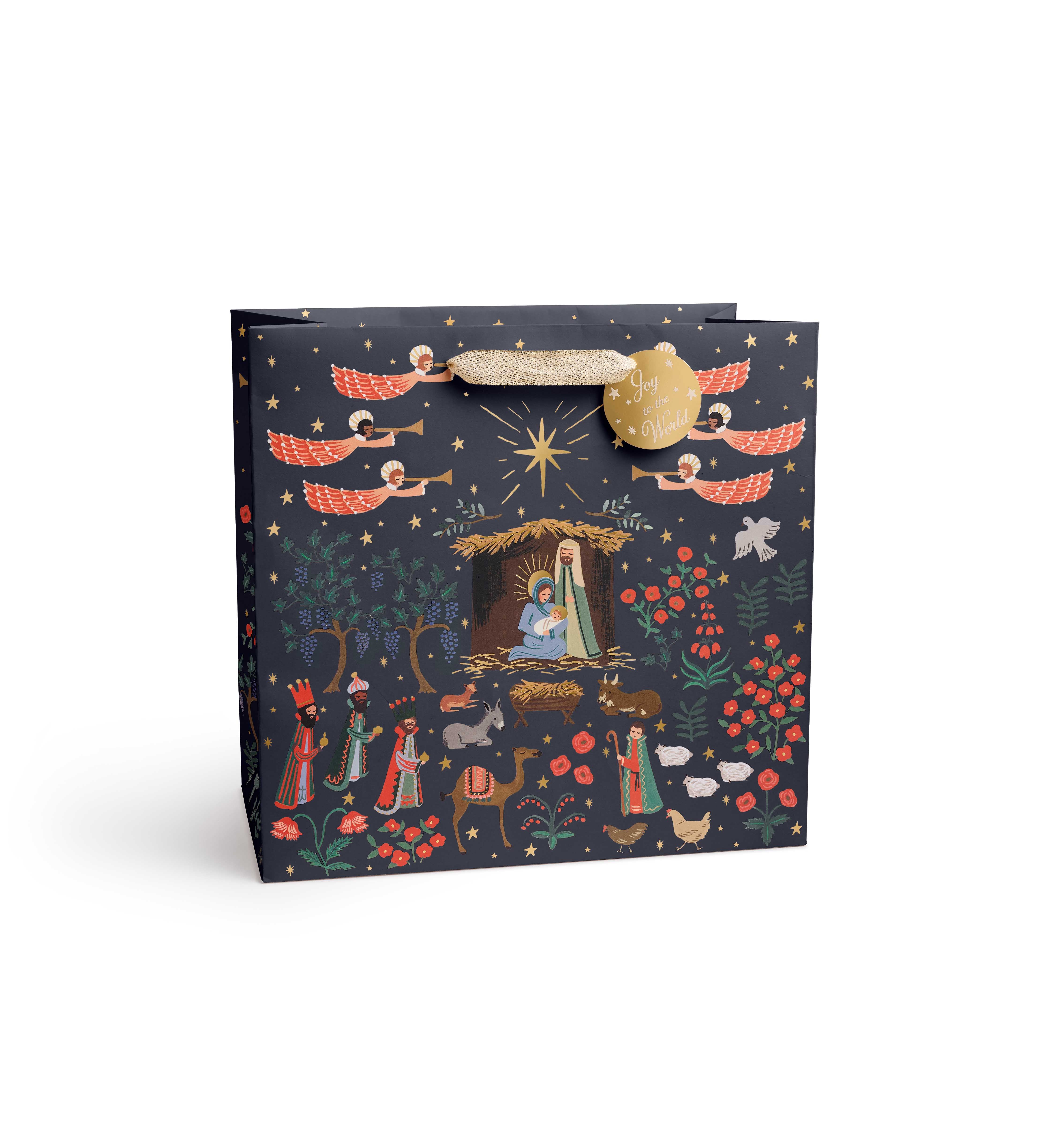 Bolsa de papel navideña Natividad - Rifle Paper Co