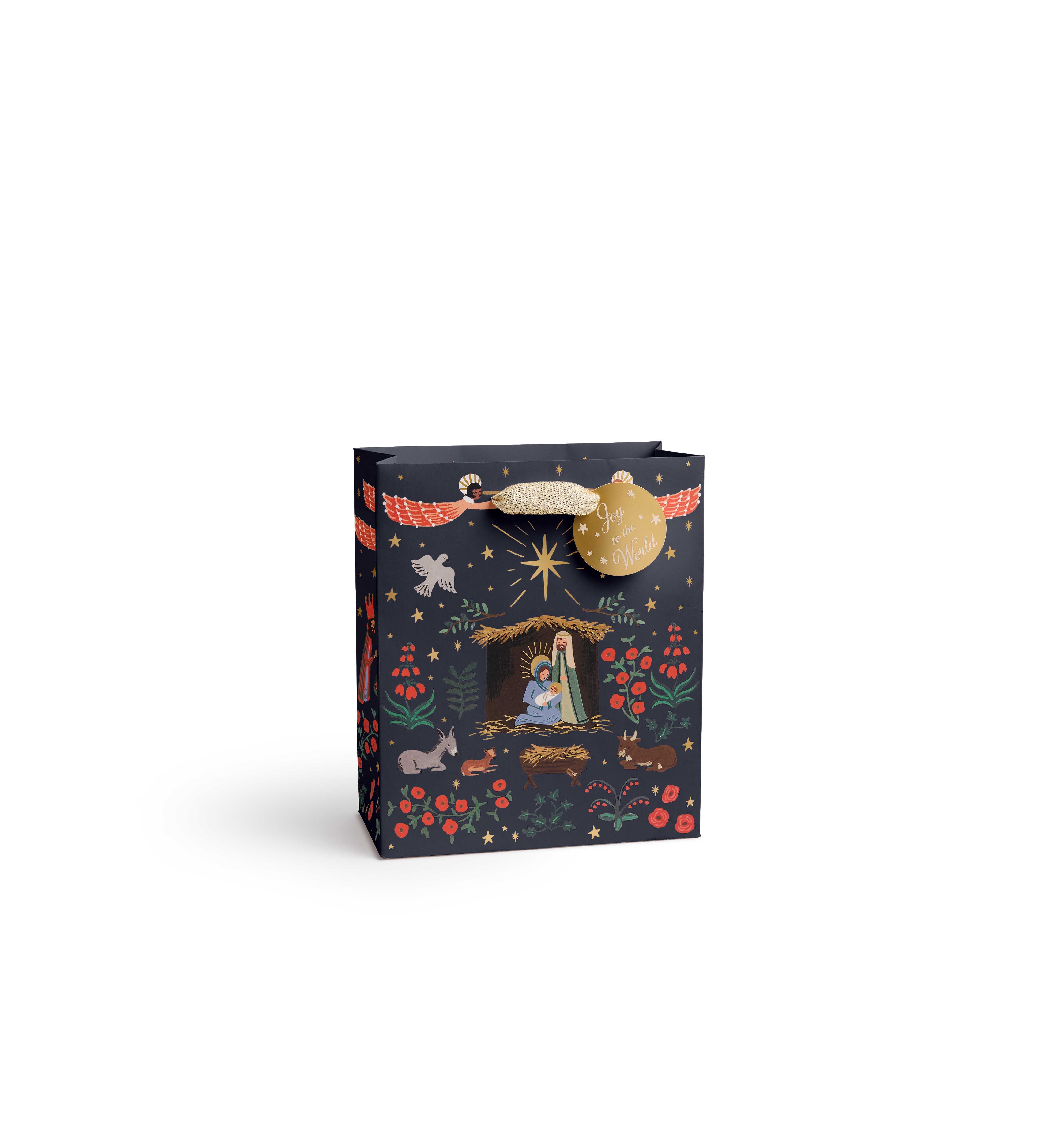 Bolsa de papel navideña Natividad - Rifle Paper Co