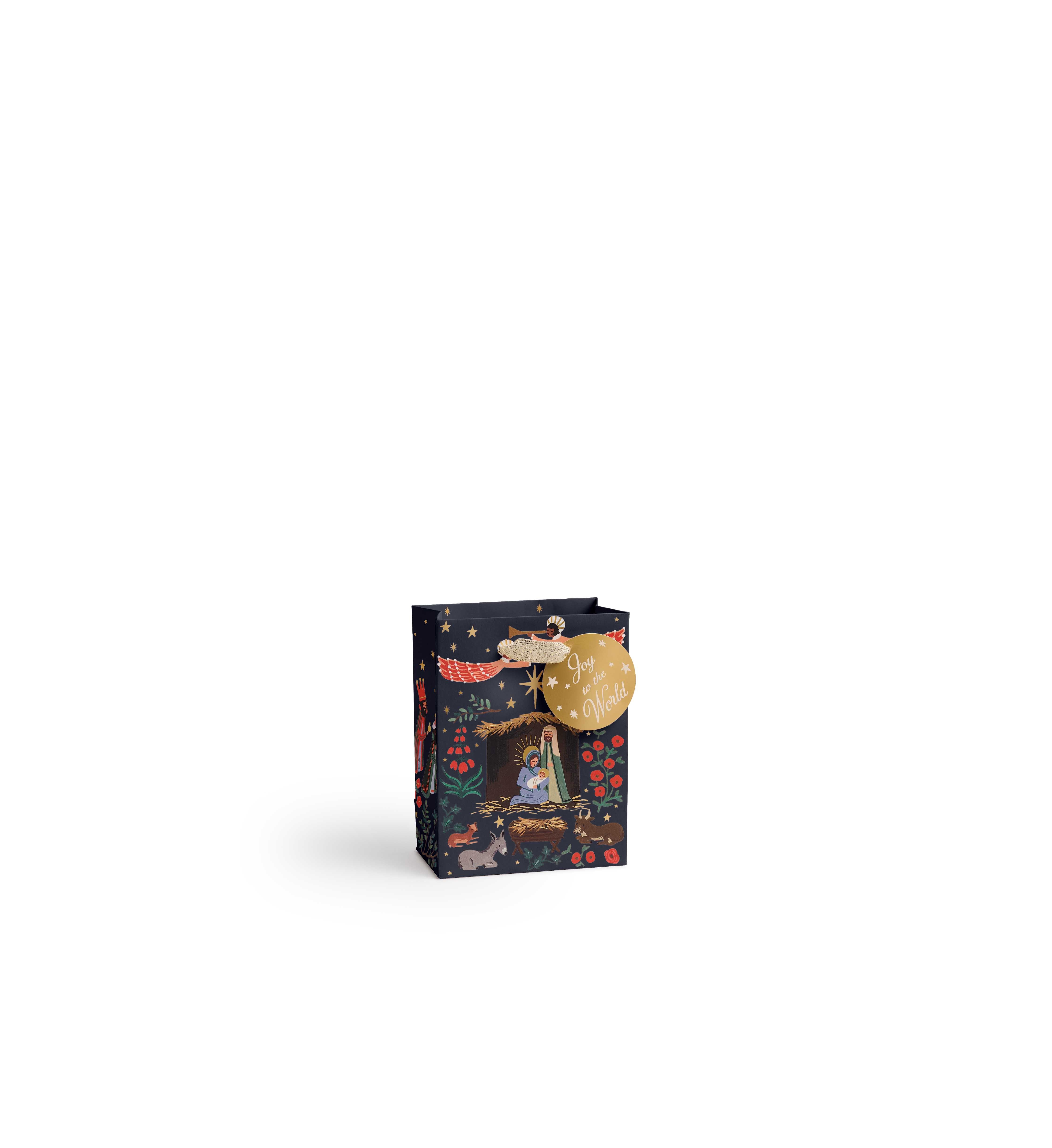 Bolsa de papel navideña Natividad - Rifle Paper Co