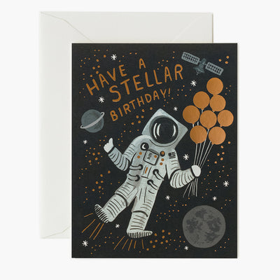 Postal Cumpleaños Astronauta "Stellar" - Rifle Paper