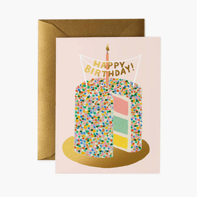 Postal Cumpleaños Layer Cake Card - Rifle Paper