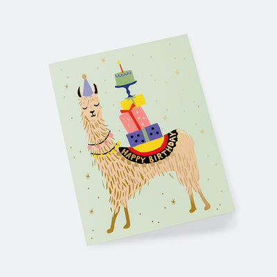Llama Birthday Card - Rifle Paper