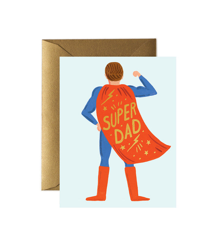 Tarjeta Postal Día del Padre -Super Dad Card - Rifle Paper Co