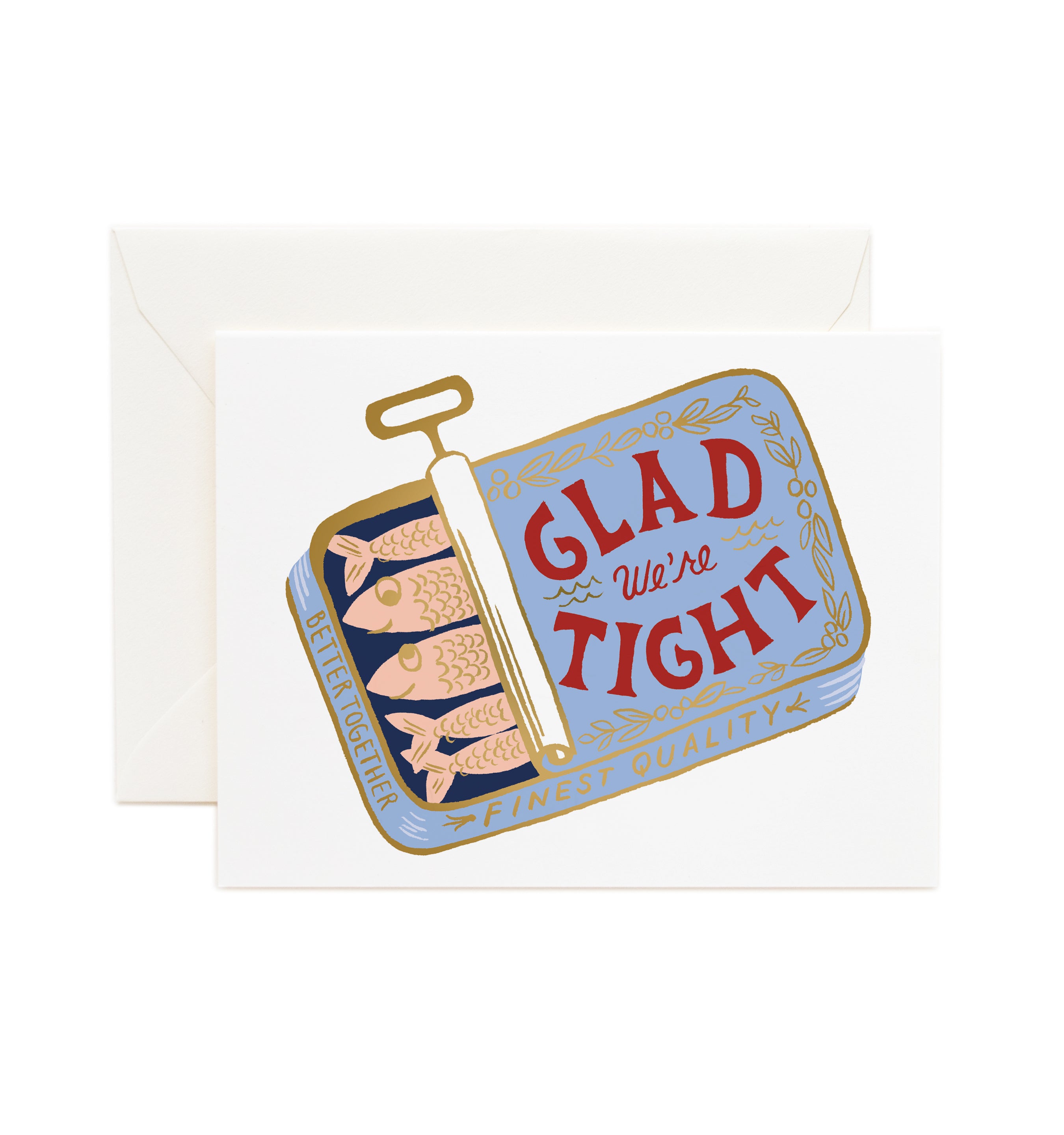 Tarjeta Postal Amor - Tight as Sardines - Rifle Paper co.