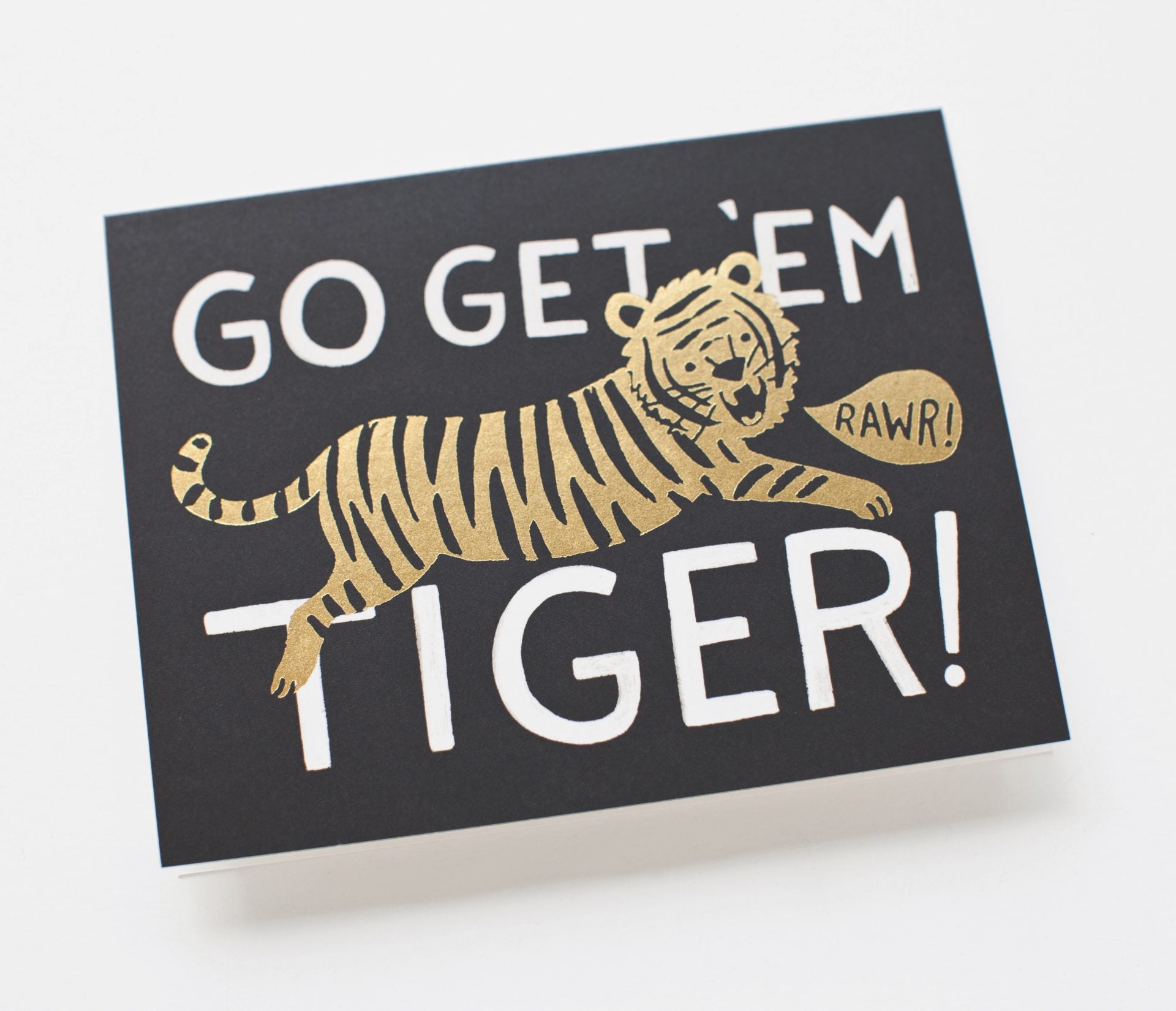 Tarjeta Postal Aliento - Go Get 'Em Tiger - Rifle Paper Co