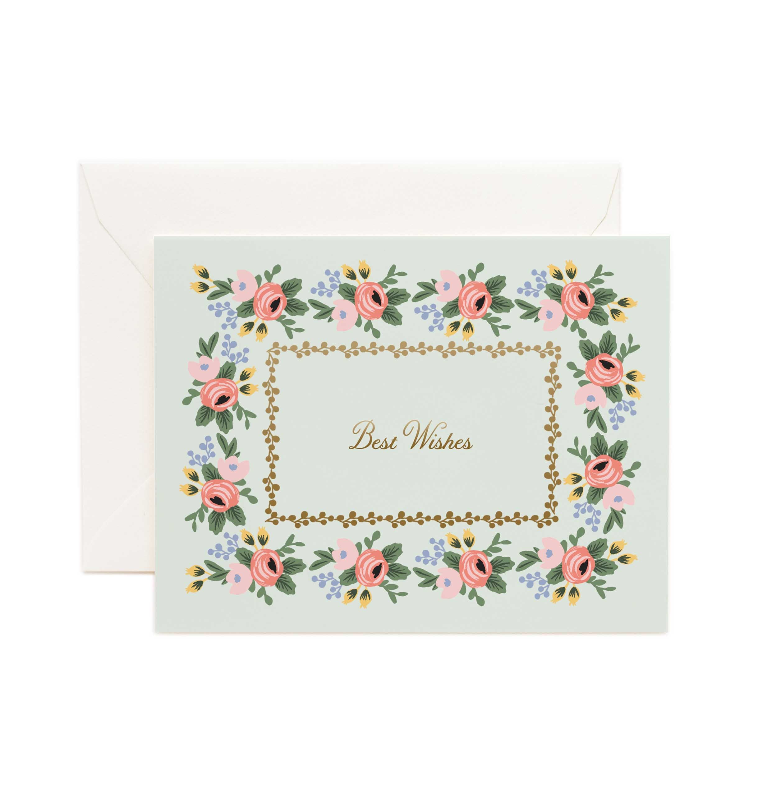 Tarjeta Postal Best Wishes - Rifle Paper Co