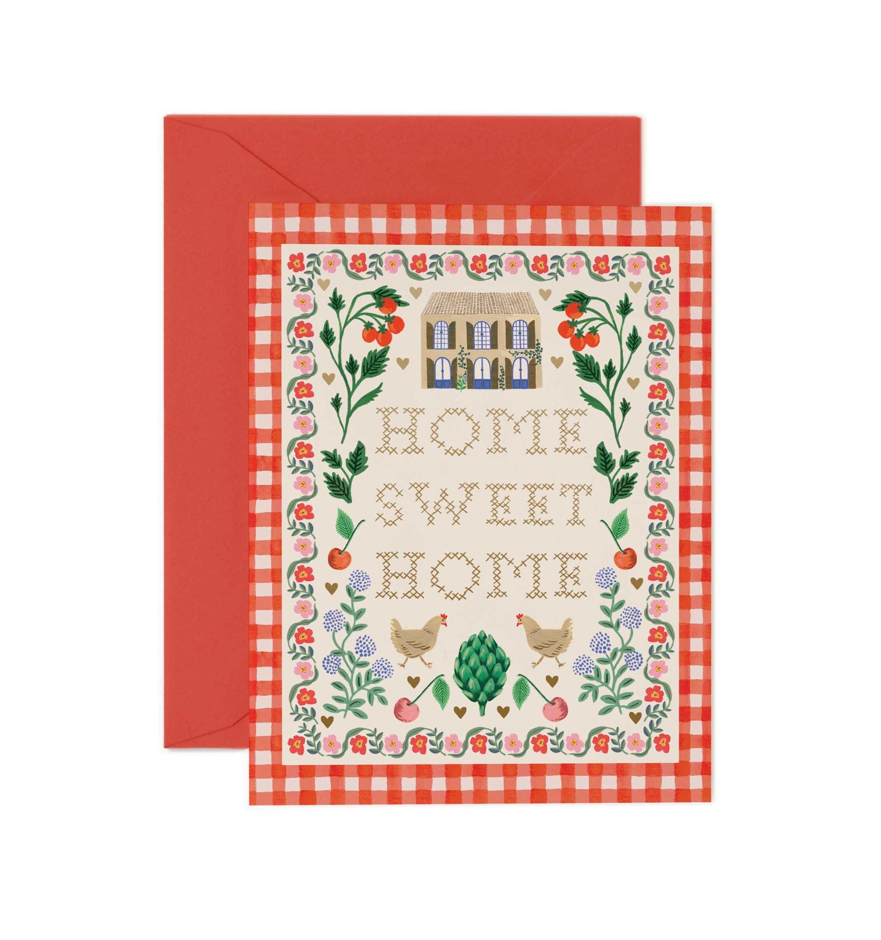 Tarjeta Postal Aliento - Home Sweet Home - Rifle Paper Co