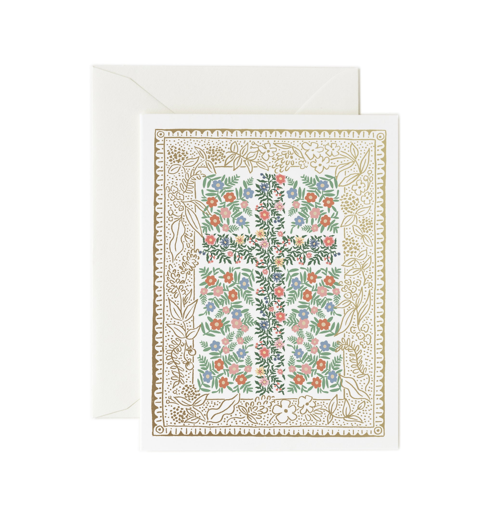 Postcard - Rosette Cross - Rifle Paper Co