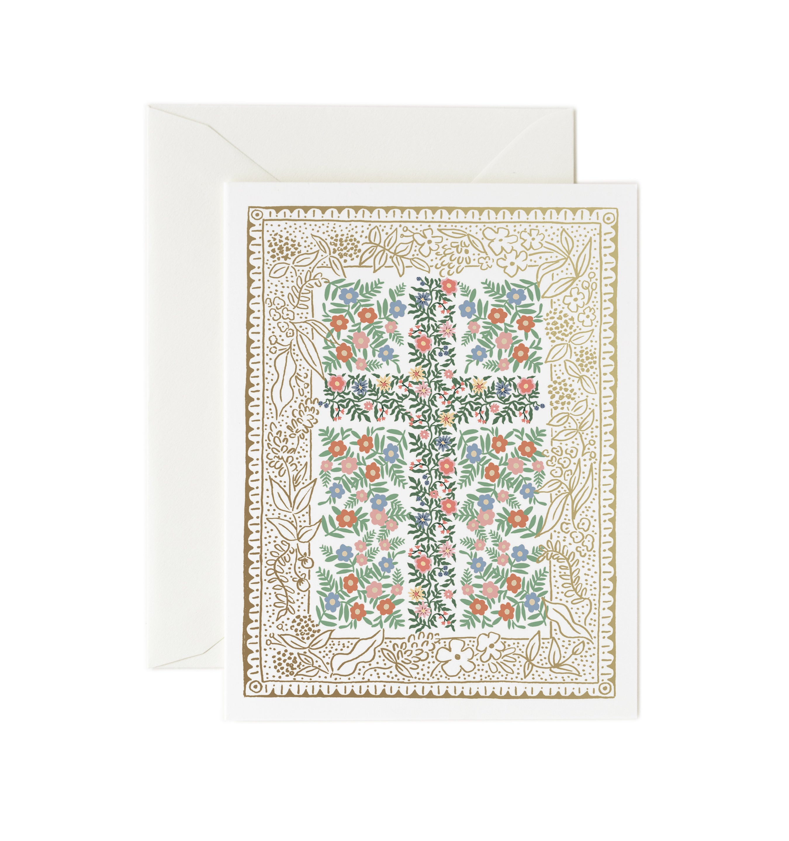 Postcard - Rosette Cross - Rifle Paper Co