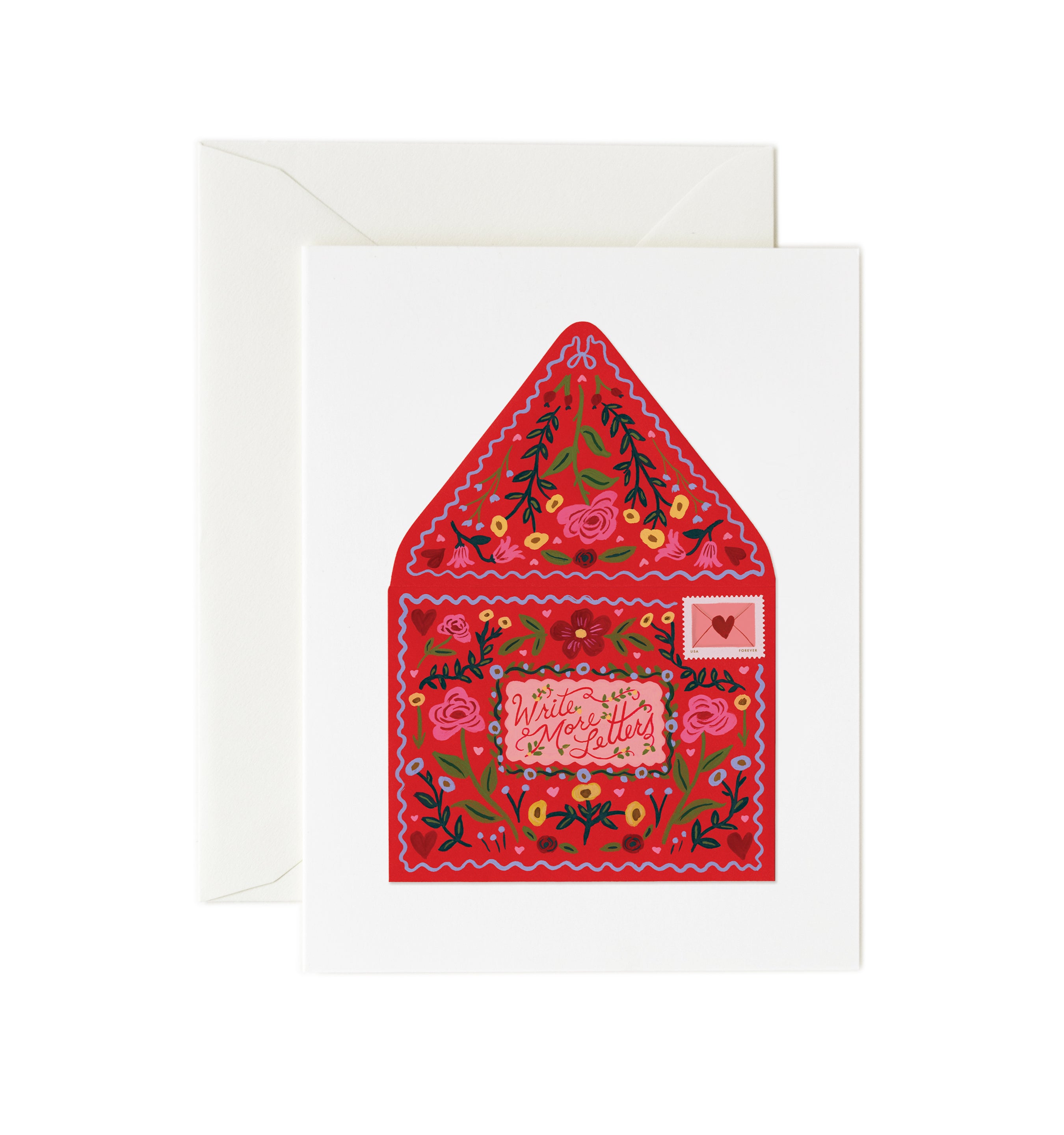 Encouragement Postcard - Write More Letters - Rifle Paper Co