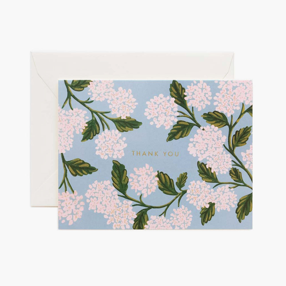 Postal Agraïment Hydrangea Thank You - Rifle Paper