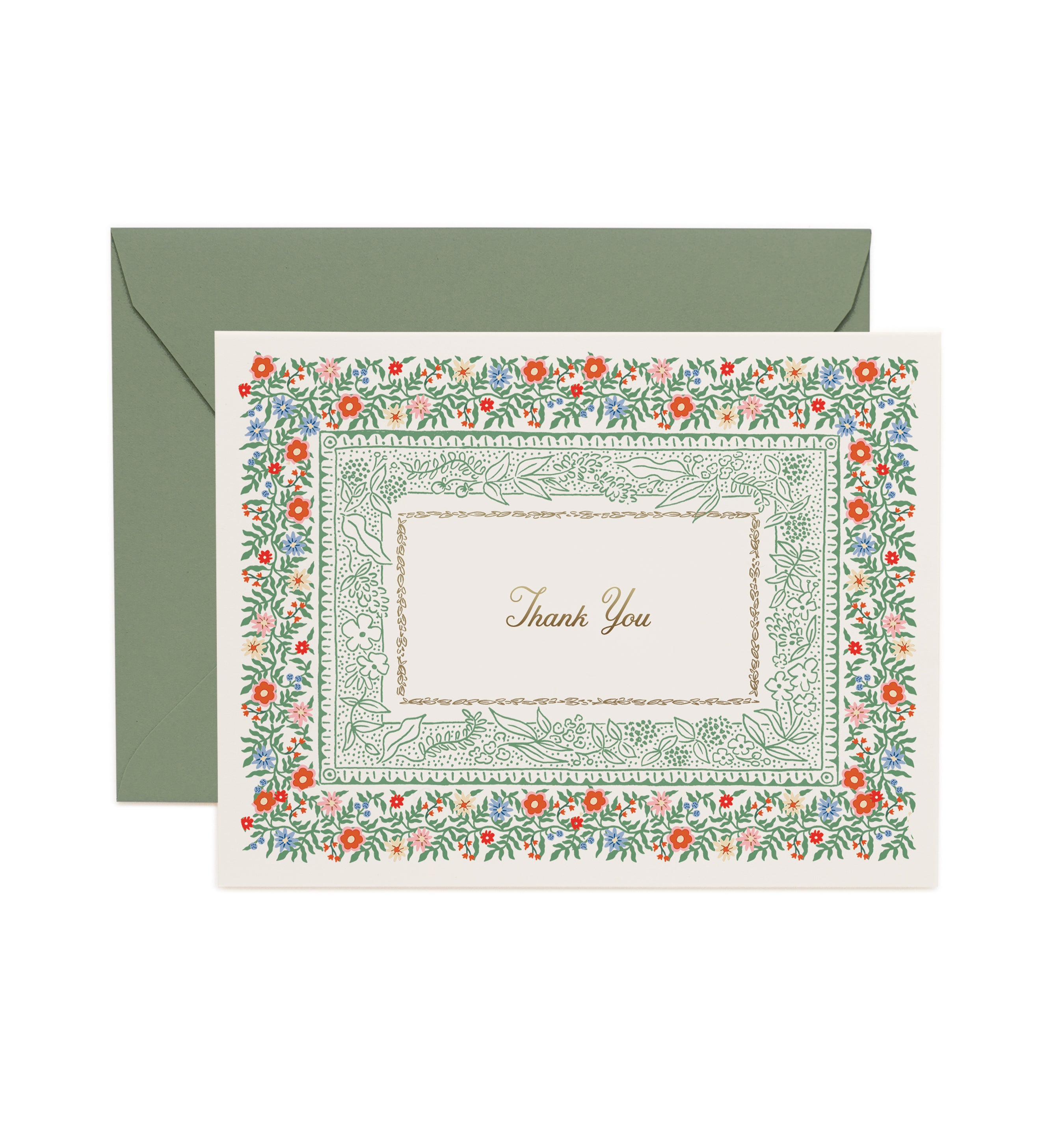 Thank You Rosette Postcard - Rifle Paper co