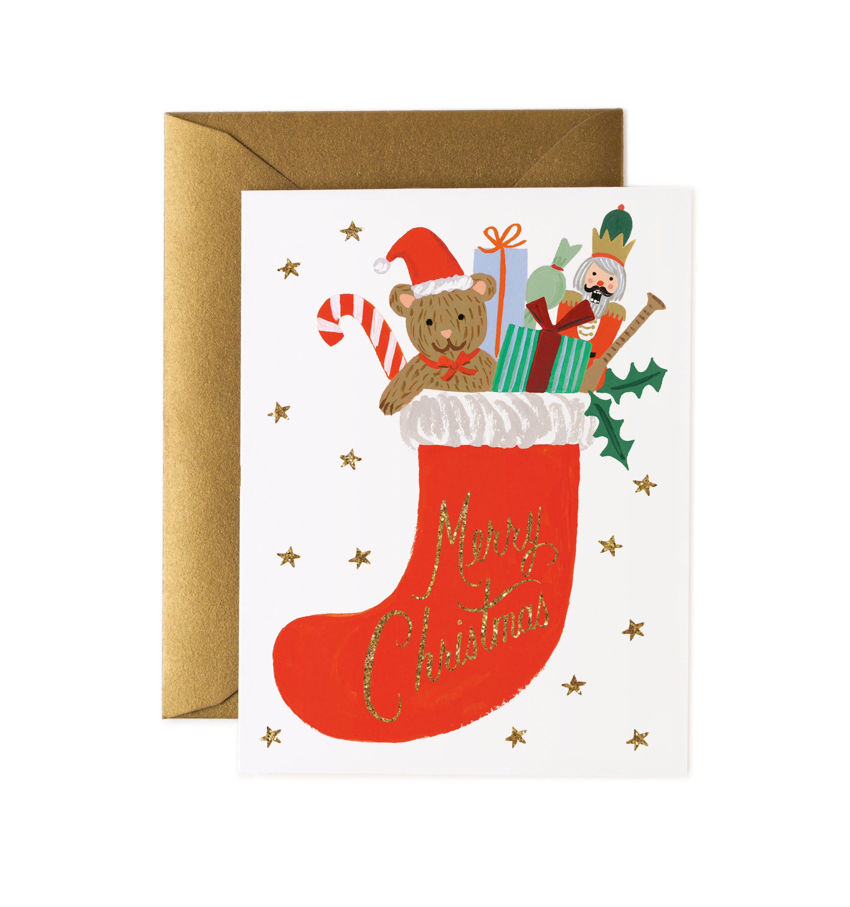 Christmas Toy Stocking Postcard - Rifle Paper Co