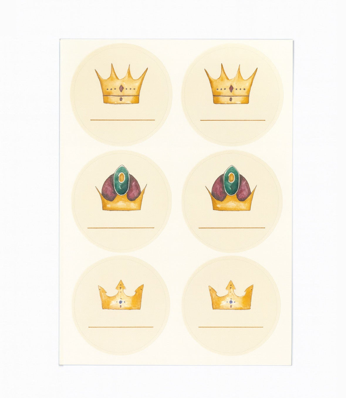 12 etiquetas adhesivas Reyes Magos