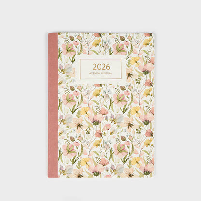 Agenda Mensual 2026 Castellano - 12 meses