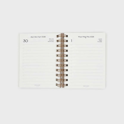 Agenda 2026 A6 Día Vista (12 meses)