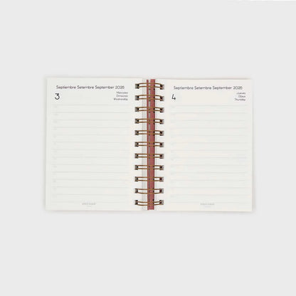 Agenda 2026 A6 Día Vista (12 meses)