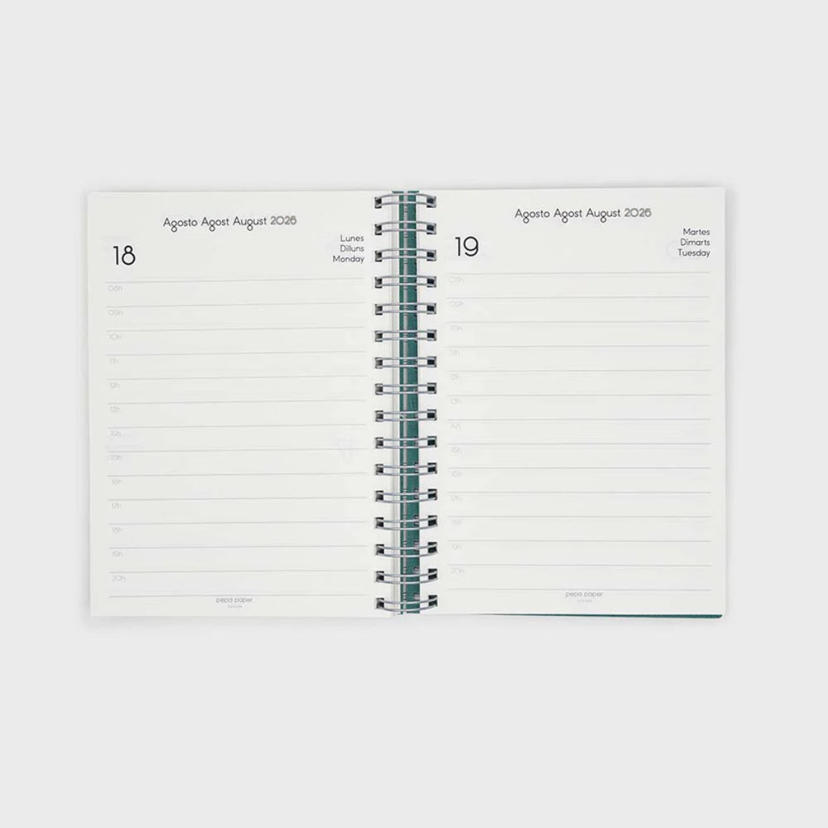 Agenda 2026 A5 Día Vista (12 meses)