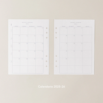 Agenda Personalizada 2026-2027