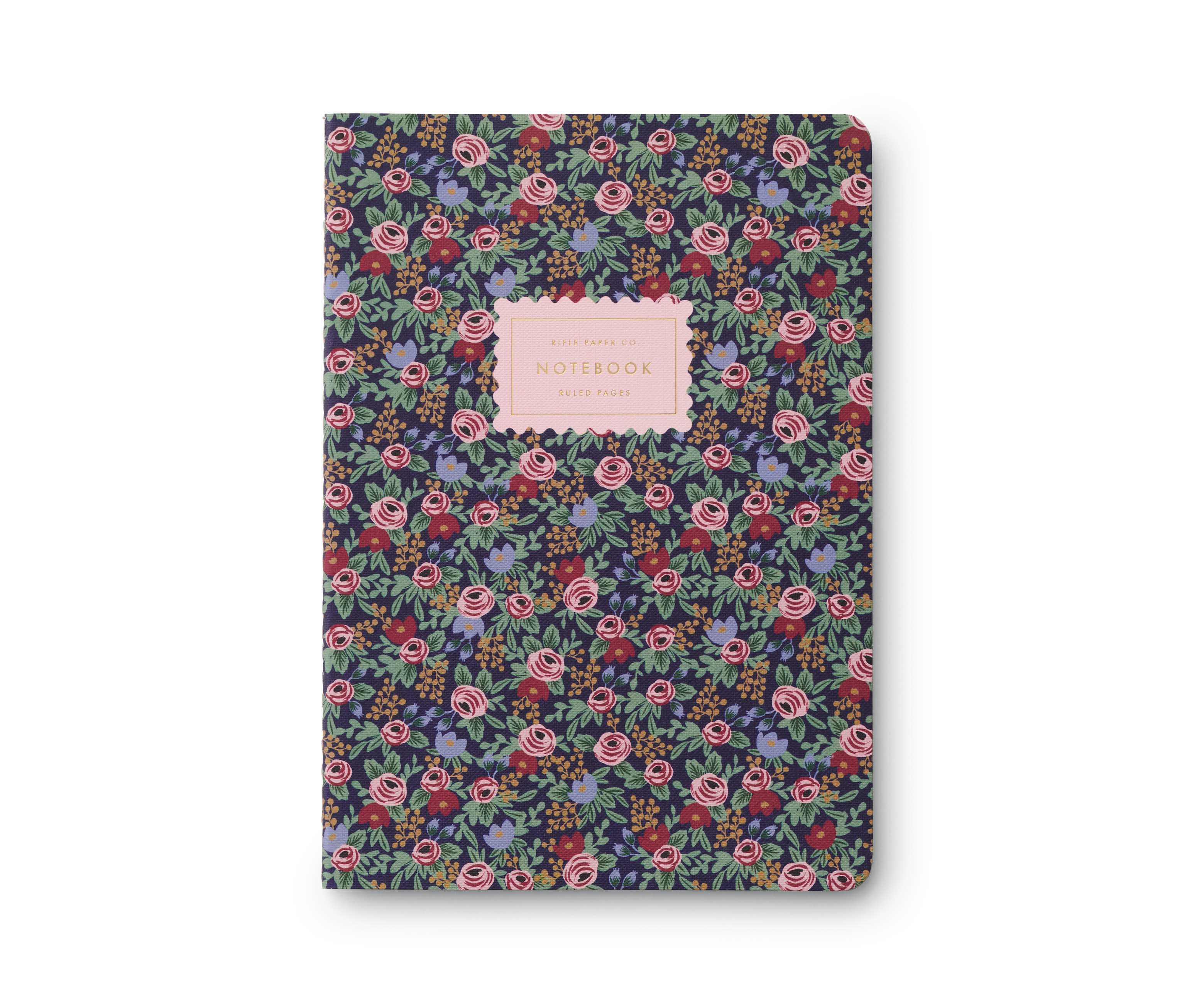 Pack of 3 Pink Stitched Notebooks - Rifle Paper co.