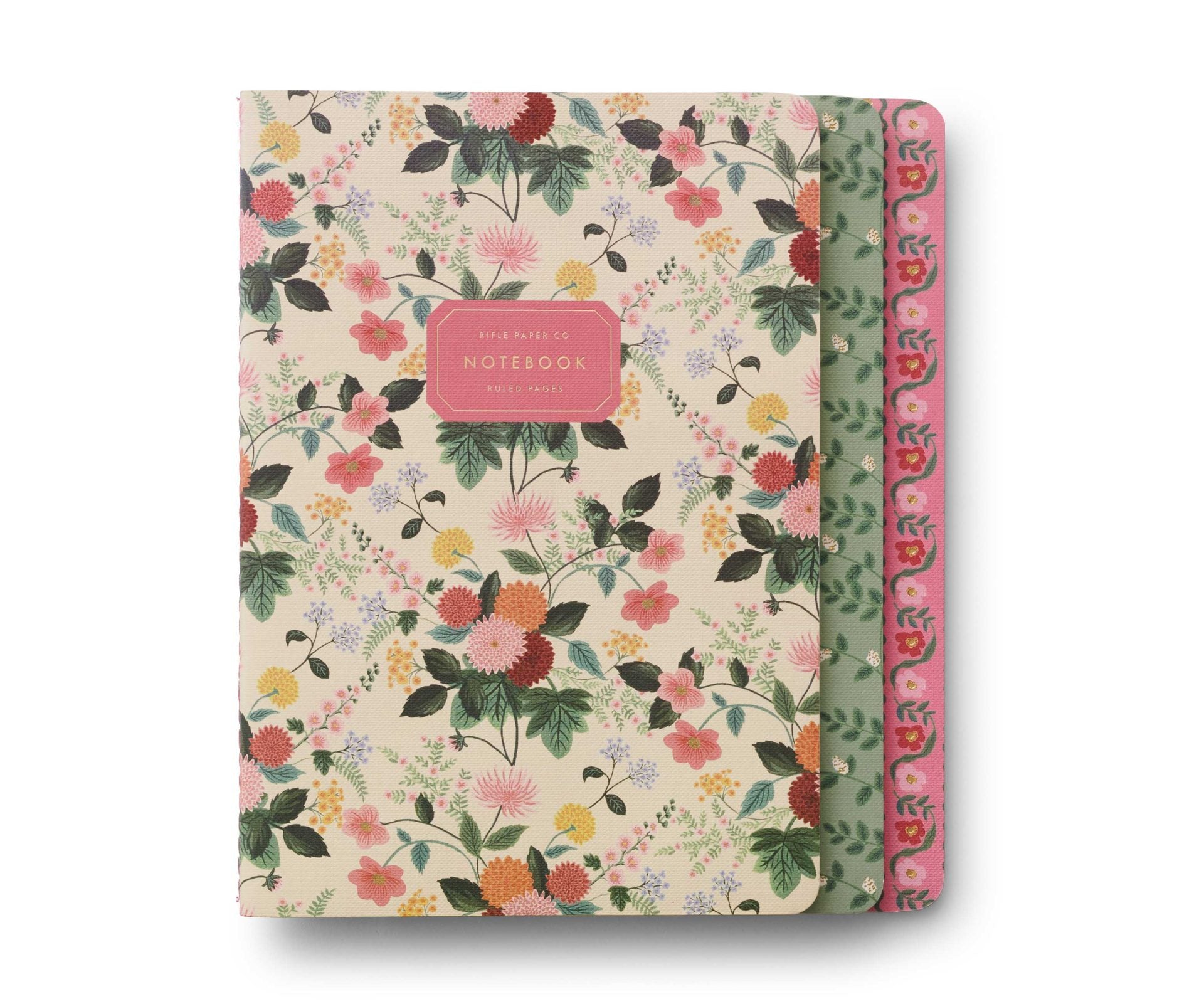 Pack 3 libretas cosidas Dahlia - Rifle Paper co.